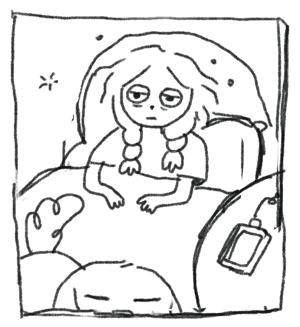 a doodle self portrait